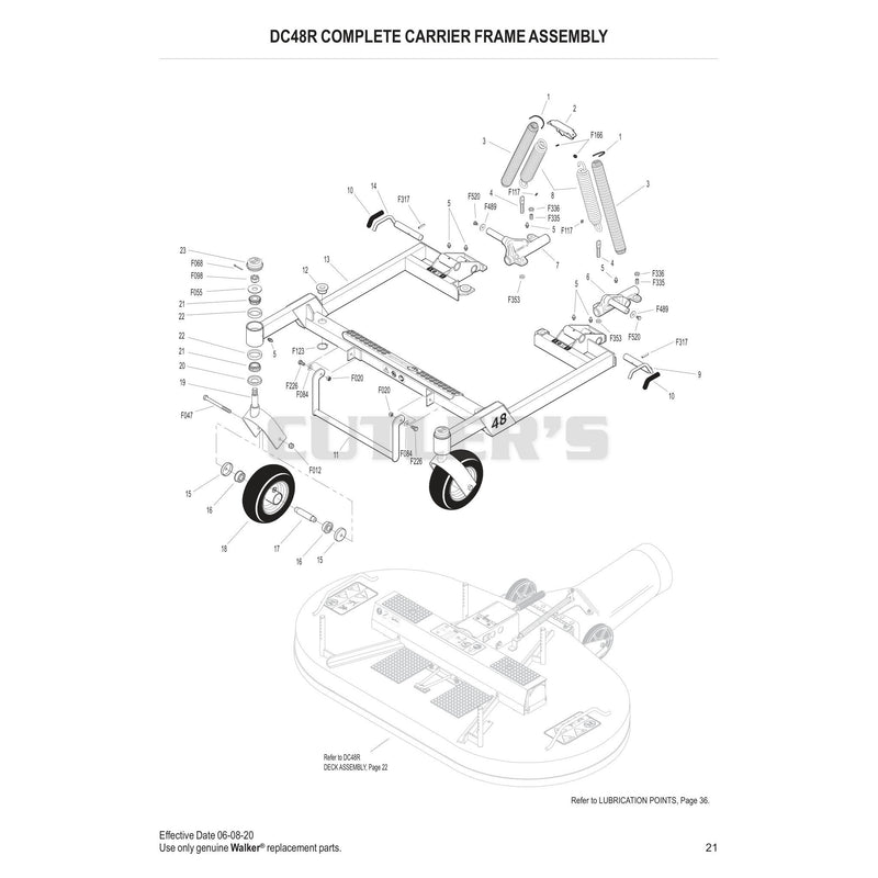 DC48R Complete Carrier Frame Assembly