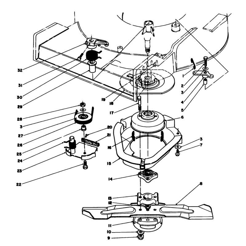 Blade Brake Clutch Assembly