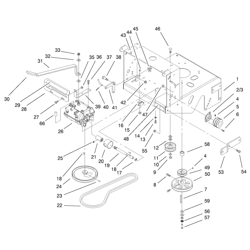 Transmission and Drive Pulley Assembly
