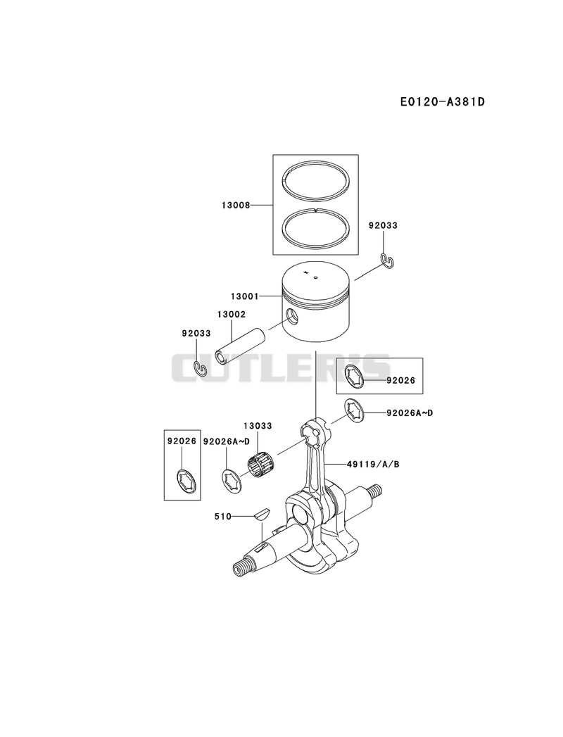 PISTON/CRANKSHAFT