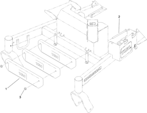 Toro 117-3620 Grandstand Weight Kit Attachment Parts Diagram