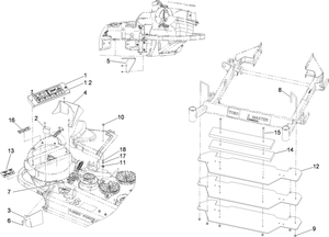 Toro 117-3828 Bagger Compliance Kit Attachment Parts Diagram