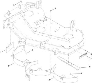 Toro 117-5313 54 in. Recycler Kit Attachment Parts Diagram