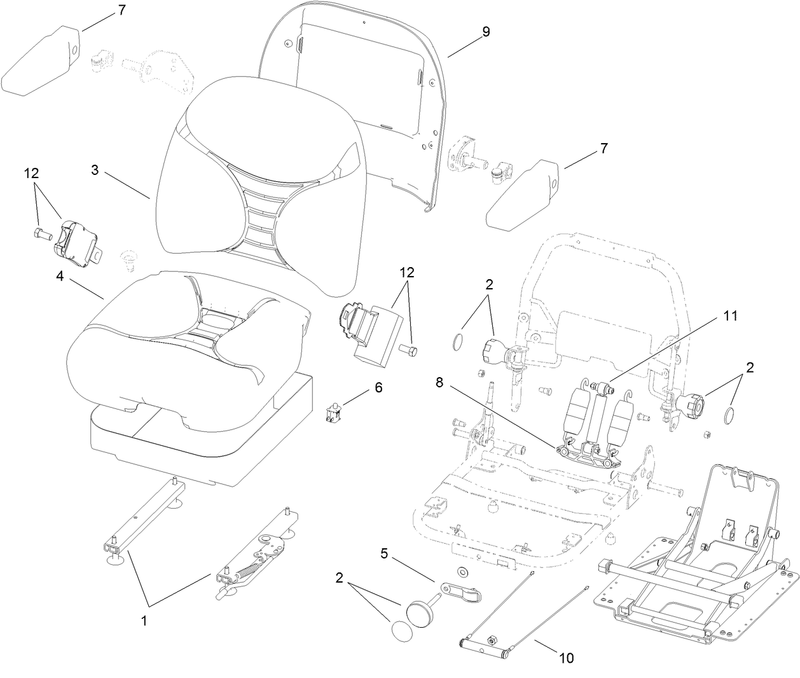 Seat Assembly No 116 3998