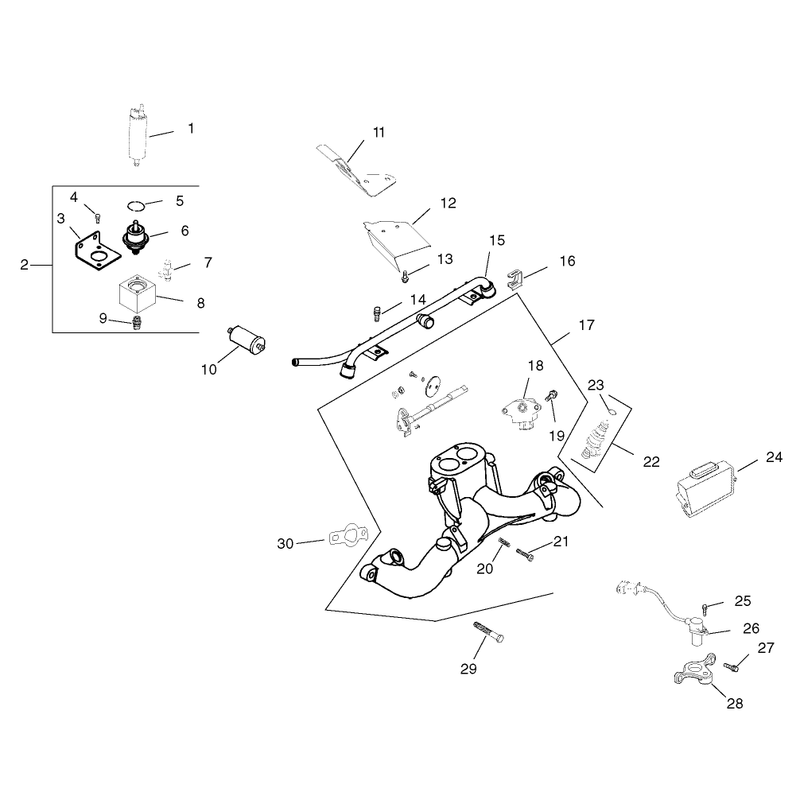 Group 8 Fuel System Assembly Kohler CH26S-78518