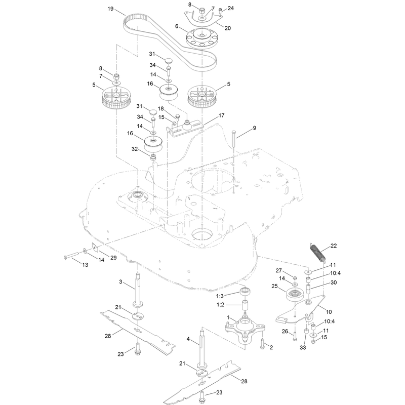 Spindle and Blade Assembly