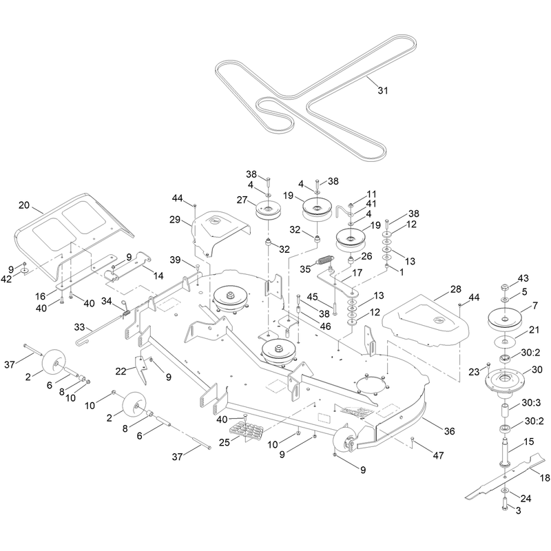 60in Deck Assembly