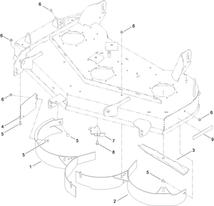 Toro 119-3320 48 in. Recycler Kit for Titan Attachment Parts Diagram