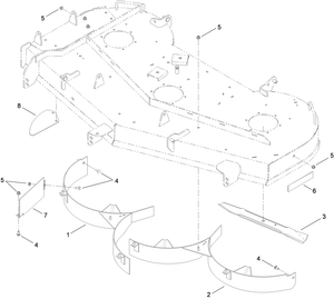 Toro 119-3455 60 in. Recycler Kit Attachment Parts Diagram