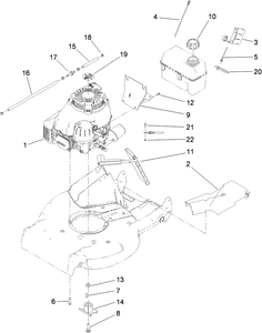 Toro 119-7844 Engine Replacement Kit Mower Parts Diagram