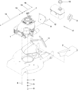 Toro 119-7845 Engine Replacement Kit Mower Parts Diagram