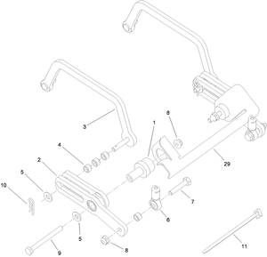 Toro 119-8770 Speed Control Linkage Kit, 2009 Grandstand Mower Parts Diagram