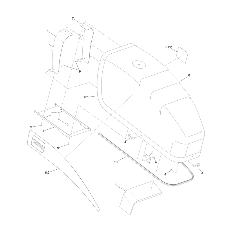 Front Hood Assembly No. 136-1554