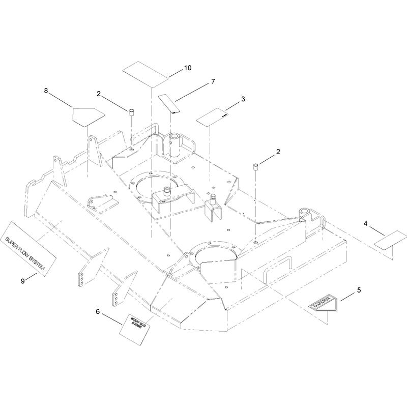 36 Inch Deck Assembly No 106-0615