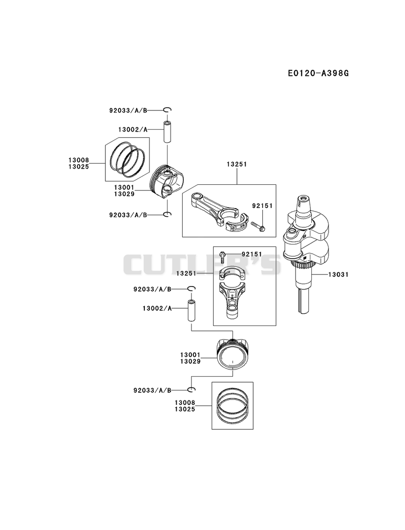 PISTON/CRANKSHAFT