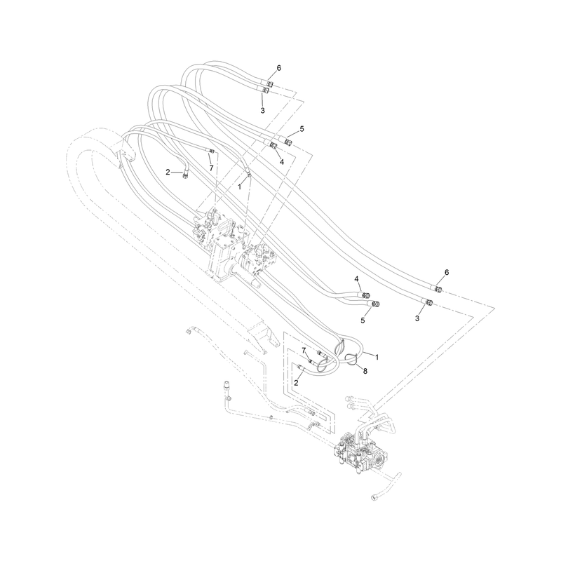 Hose Carrier Hydraulic Hose Assembly