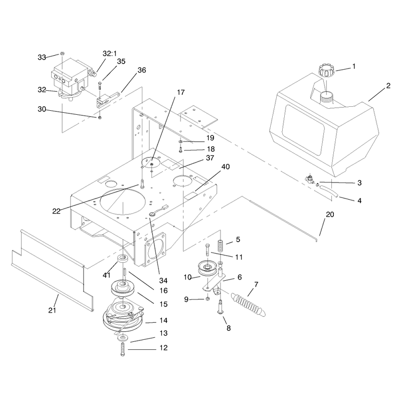 Fuel Tank Hydro Pump and PTO