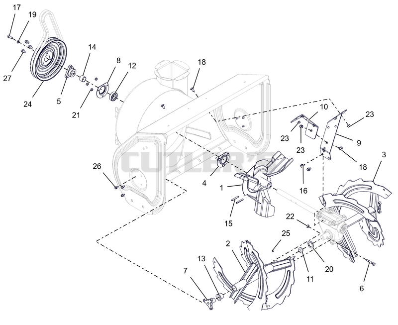 Auger and Impeller - 28"