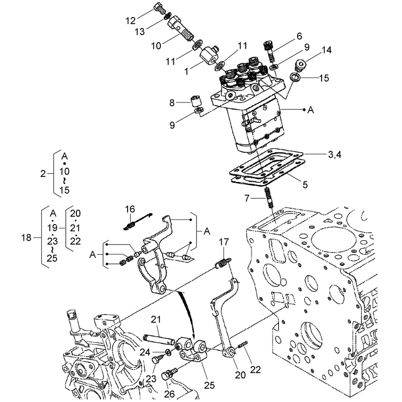 Injection Pump and Governor Assembly