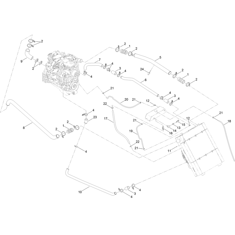 Cooling Package Hose Assembly