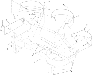 Toro 120-2401 Recycler Kit, 48 in. Attachment Parts Diagram