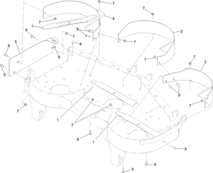 Toro 120-2402 Recycler Kit, 52 in. Attachment Parts Diagram