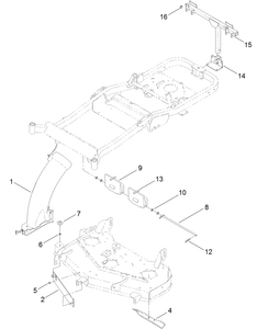 Toro 120-7122 *OBS* Kit-finishing, Bagger [48 in. Titan] Attachment Parts Diagram
