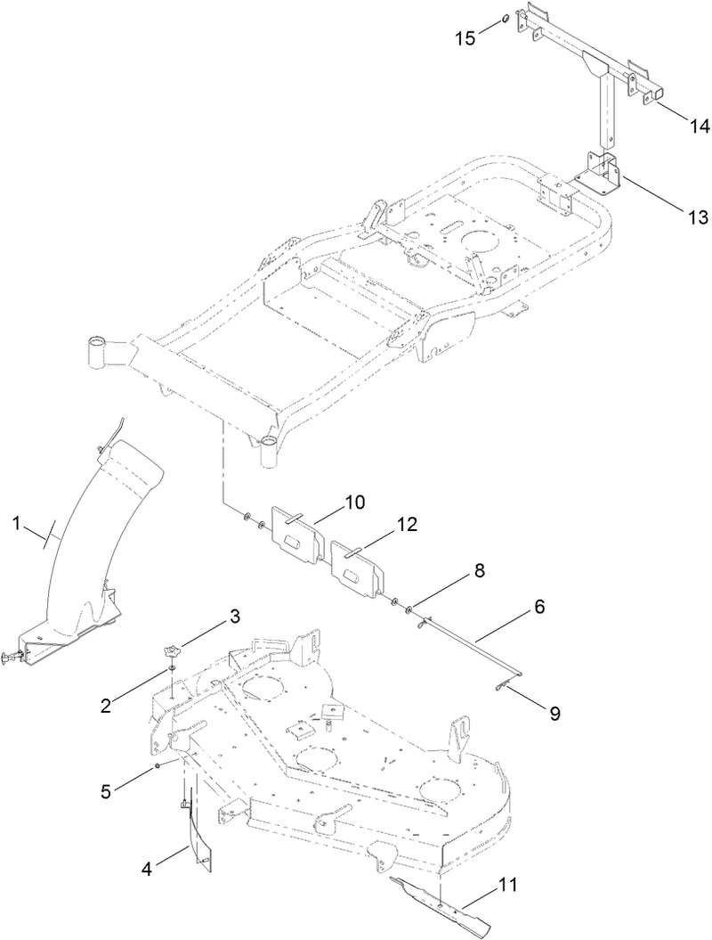 54 Inch Bagger Finishing Kit Assembly No 120 7123