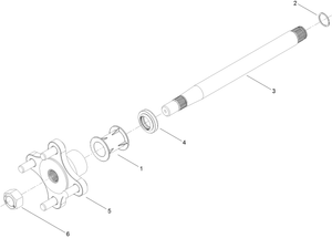 Toro 120-7932 Kit-axle, Long Parts Diagram