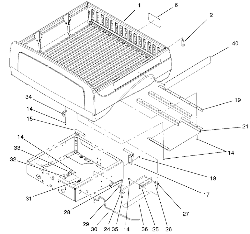 Box And Tailgate Assembly