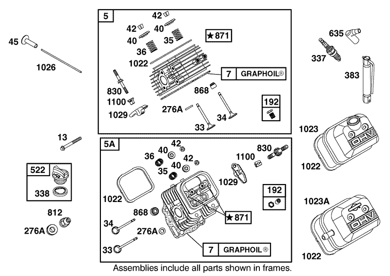 Cylinder Head and Cover Assembly