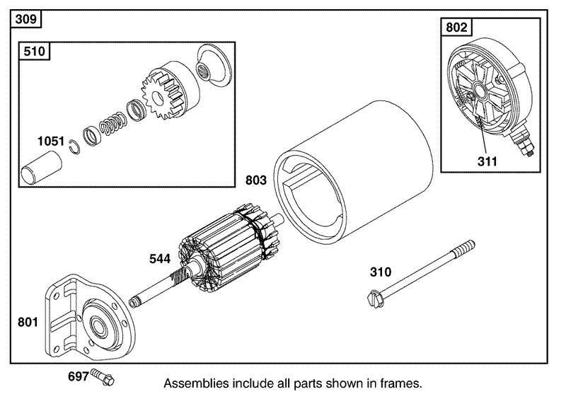 Starter Motor Assembly
