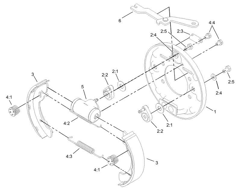 Left Hand Brake Assembly No 104 6807