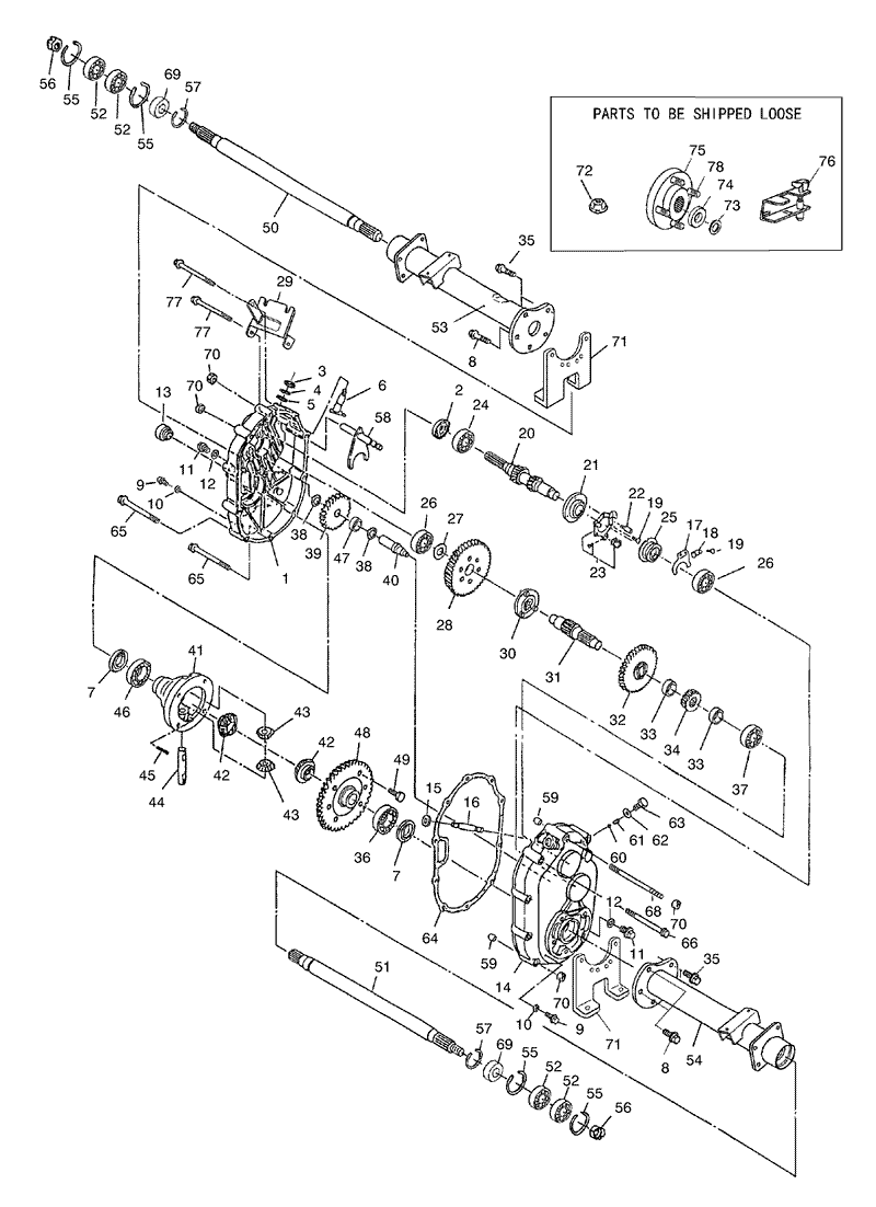 Transaxle Assembly No 104 6898