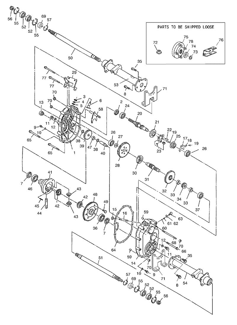 Transaxle Assembly No 107 0360