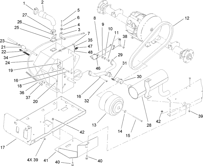 Engine and Clutch Assembly