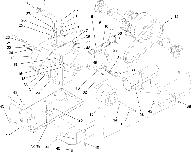 Engine and Clutch Assembly