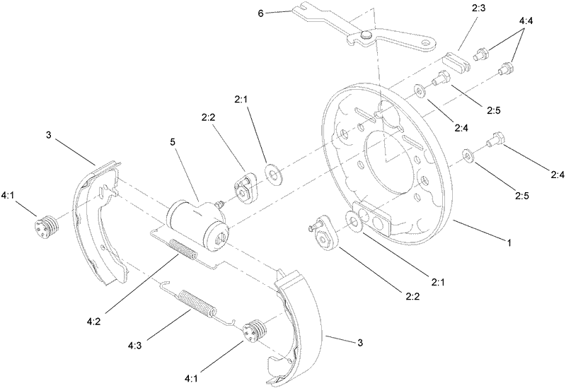 Left Hand Brake Assembly No 104 6807