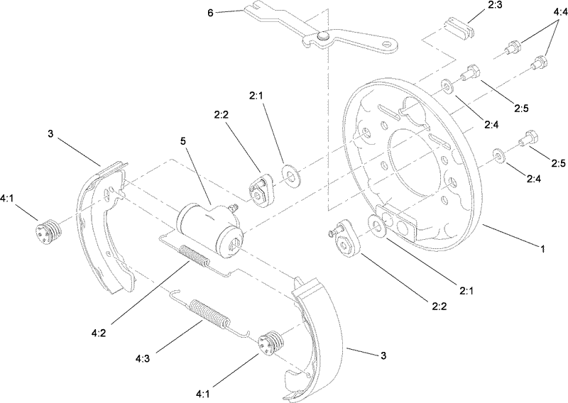 Left Hand Brake Assembly No 104 6807