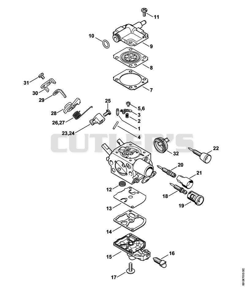 Carburetor C1Q-S251, C1Q-S249, C1Q-S215, C1Q-S189