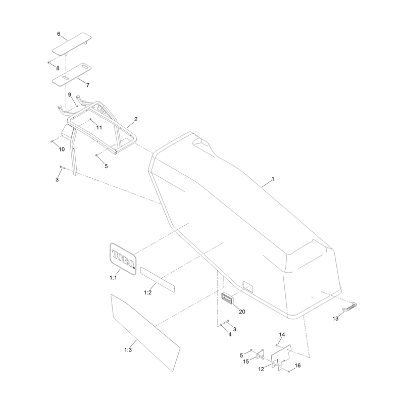 Front Hood Assembly No 133-9530