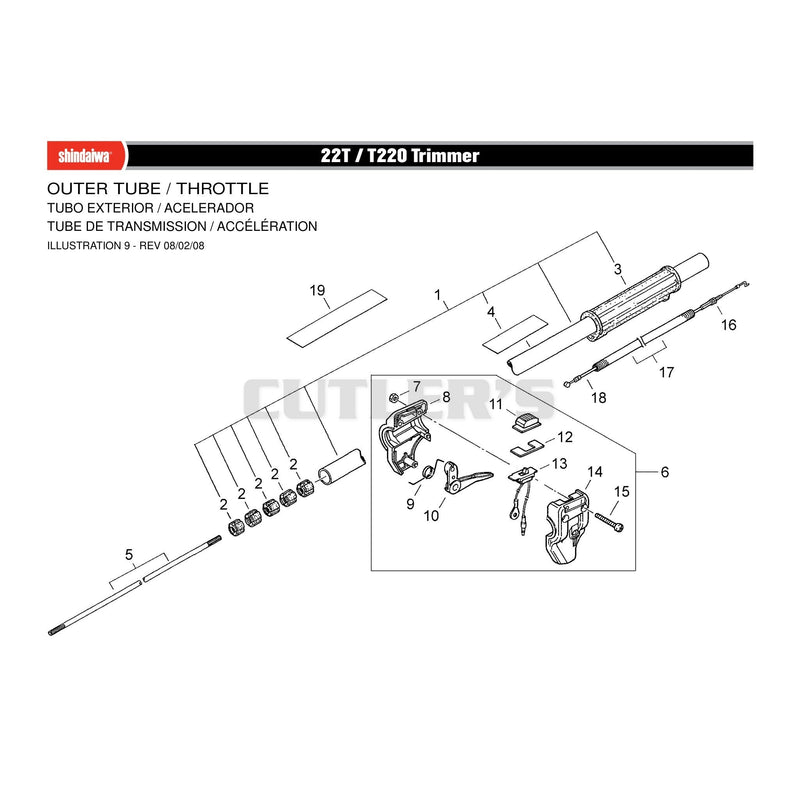 OUTER TUBE / THROTTLE