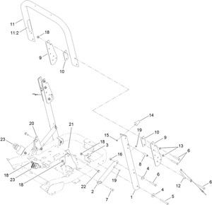 Toro 121-2984 Roll over Protection System (Rops) Kit Parts Diagram