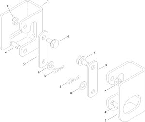 Toro 121-4016 Bracket Hanger Bracket Kit Parts Diagram