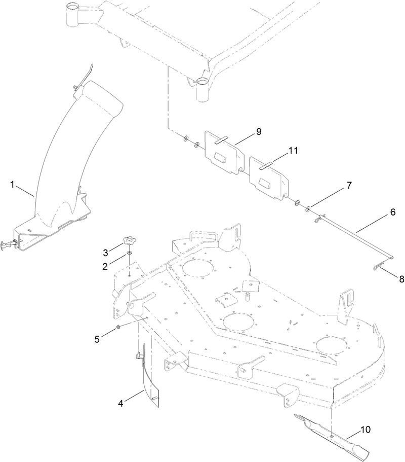 54 Inch Bagger Finishing Kit Assembly No 121 5663