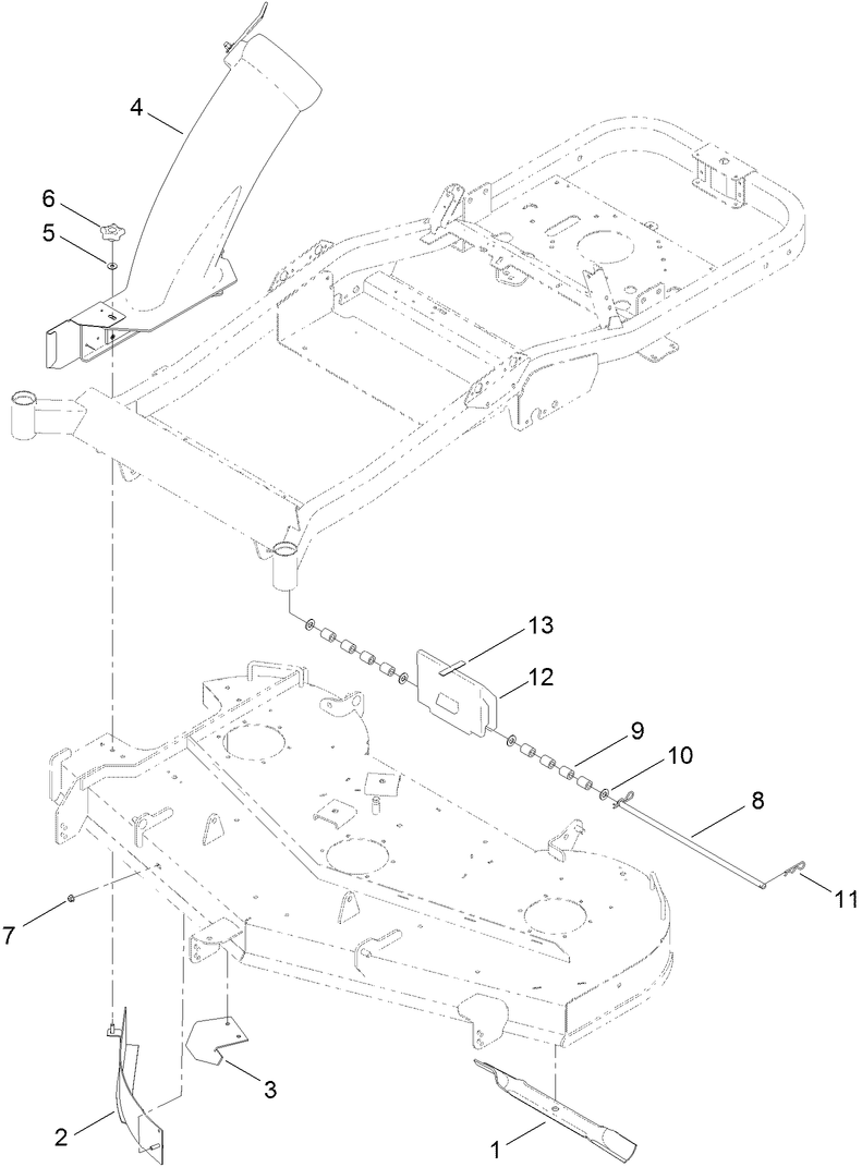 60 Inch Bagger Finishing Kit Assembly No 121 5664