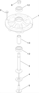 Toro 121-5681 Spindle Assembly Parts Diagram