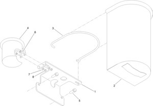 Toro 121-7530 Trash Container Kit Parts Diagram