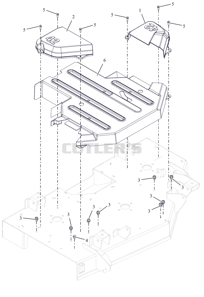 Belt Cover and Deck Guards 42"