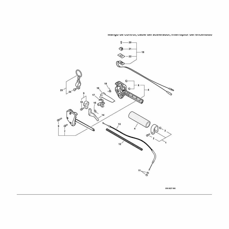 Control Handle,Throttle Cable, Ignition Switch